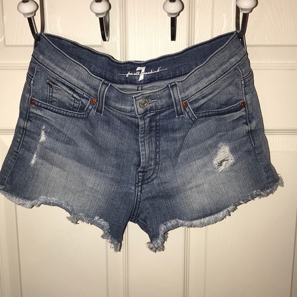 7 For All Mankind Denim Shorts - Picture 5 of 8